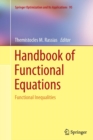 Image for Handbook of functional equations  : functional inequalities
