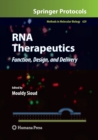 Image for RNA Therapeutics : Function, Design, and Delivery