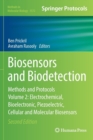 Image for Biosensors and Biodetection : Methods and Protocols, Volume 2: Electrochemical, Bioelectronic, Piezoelectric, Cellular and Molecular Biosensors