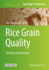 Image for Rice Grain Quality: Methods and Protocols