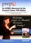 Image for PrepU for ACSM&#39;s Resources for the Personal Trainer