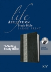 Image for KJV Life Application Study Bible, Second Edition, Large Print, Tutone (Red Letter, LeatherLike, Black/Vintage Ivory Floral, Indexed)