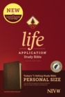 Image for NIV Life Application Study Bible, Third Edition, Personal Size (Leatherlike, Dark Brown/Brown, Indexed)