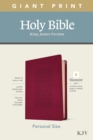 Image for KJV Personal Size Giant Print Bible, Filament Ed., Cranberry