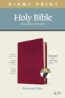 Image for KJV Personal Size Giant Print Bible, Filament Ed., Cranberry