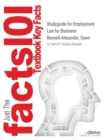 Image for Studyguide for Employment Law for Business by Bennett-Alexander, Dawn, ISBN 9780073524962