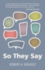 Image for So They Say