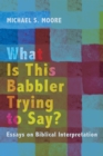 Image for What Is This Babbler Trying to Say?: Essays On Biblical Interpretation