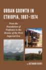 Image for Urban growth in Ethiopia, 1887-1974: from the foundation of Finfinnee to the demise of the First Imperial Era