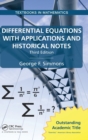 Image for Differential equations with applications and historical notes