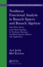 Image for Nonlinear functional analysis in Banach spaces and Banach algebras: fixed point theory under weak topology for nonlinear operators and block operators matrices with applications : 12