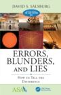 Image for Errors, blunders, and lies  : how to tell the difference