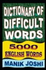 Image for Dictionary of Difficult Words