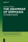 Image for The grammar of emphasis: from information structure to the expressive dimension