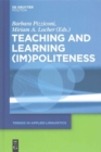 Image for Teaching and learning (im)politeness