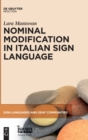 Image for Nominal Modification in Italian Sign Language