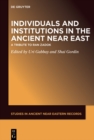 Image for Individuals and Institutions in the Ancient Near East : A Tribute to Ran Zadok: A Tribute to Ran Zadok