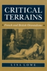 Image for Critical terrains: French and British orientalisms