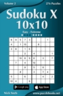 Image for Sudoku X 10x10 - Easy to Extreme - Volume 2 - 276 Puzzles