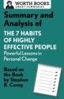 Image for Summary and analysis of 7 habits of highly effective people: powerful lessons in personal change