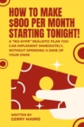 Image for How to Make $800 Per Month Starting Tonight! : A &quot;no-hype&quot; realistic plan you can implement immediately, without spending a dime of your own!
