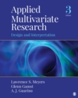 Image for Applied Multivariate Research: Design and Interpretation