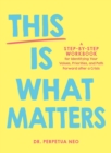 Image for This is what matters  : a step-by-step workbook for identifying your values, priorities, and path forward after a crisis