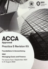 Image for FIA managing costs and finances MA2  : practice and revision kit