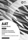 Image for AAT introduction to bookkeeping: Course book
