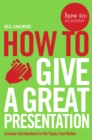 Image for How to give a great presentation