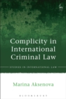 Image for Complicity in International Criminal Law