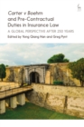 Image for Carter v Boehm and pre-contractual duties in insurance law  : a global perspective after 250 years