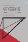 Image for Uniform rules for European contract law?  : a critical assessment