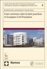 Image for From Common Rules to Best Practices in European Civil Procedure