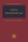 Image for CETA investment law  : article-by-article commentary
