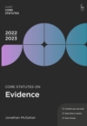 Image for Core statutes on evidence 2022-23