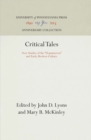 Image for Critical Tales: New Studies of the &quot;Heptameron&quot; and Early Modern Culture