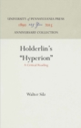 Image for Holderlin&#39;s &quot;Hyperion&quot; : A Critical Reading