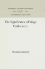 Image for Significance of Wage Uniformity