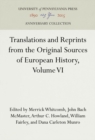 Image for Translations and Reprints from the Original Sources of European History, Volume VI