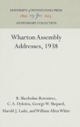 Image for Wharton Assembly Addresses, 1938