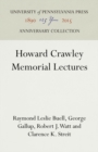 Image for Howard Crawley Memorial Lectures