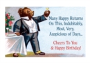 Image for Tuxedo Bear Toasting - Birthday Greeting Card