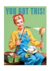 Image for Rosie the Riveter Making a Grilled Cheese - - Encouragement Greeting Card
