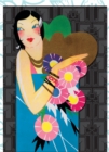 Image for Flapper with Bracelets &amp; Flowers - Deluxe die cut notecards