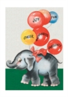 Image for Elephant w/ Balloons Greeting Card - Birthday Greeting Card