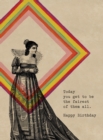 Image for Lady with a Rainbow Square. 6 cards, individually bagged with envelopes