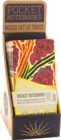 Image for Floreal - A pack of 3 Memo Notebooks with French Art Deco Floral Designs - Counter Display with 6 Pieces Total.
