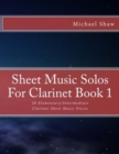 Image for Sheet Music Solos For Clarinet Book 1