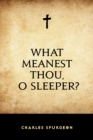 Image for What Meanest Thou, O Sleeper?